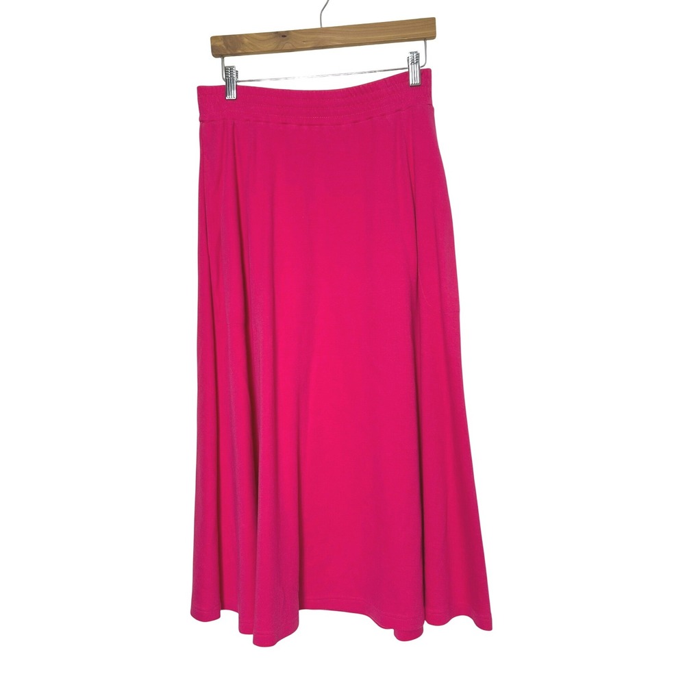 Vintage Outlander Midi Skirt Women S Pink Cotton Jersey A-Line Barbie bimbocore